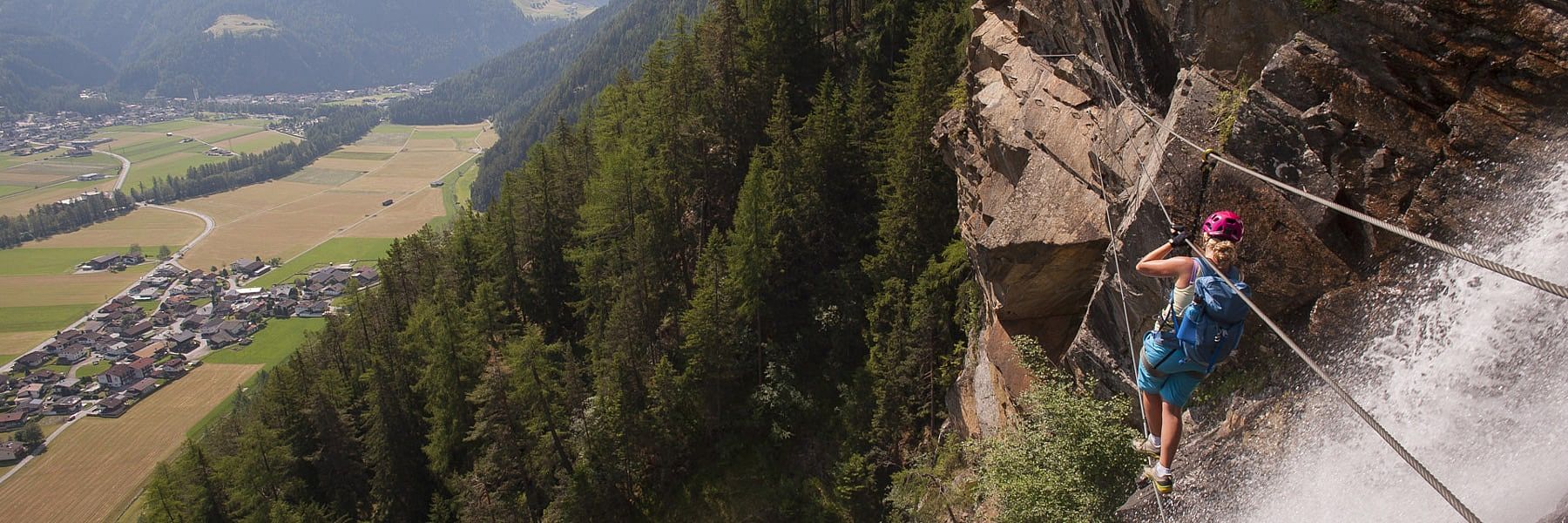 Sommerurlaub-Klettersteig-Längenfeld